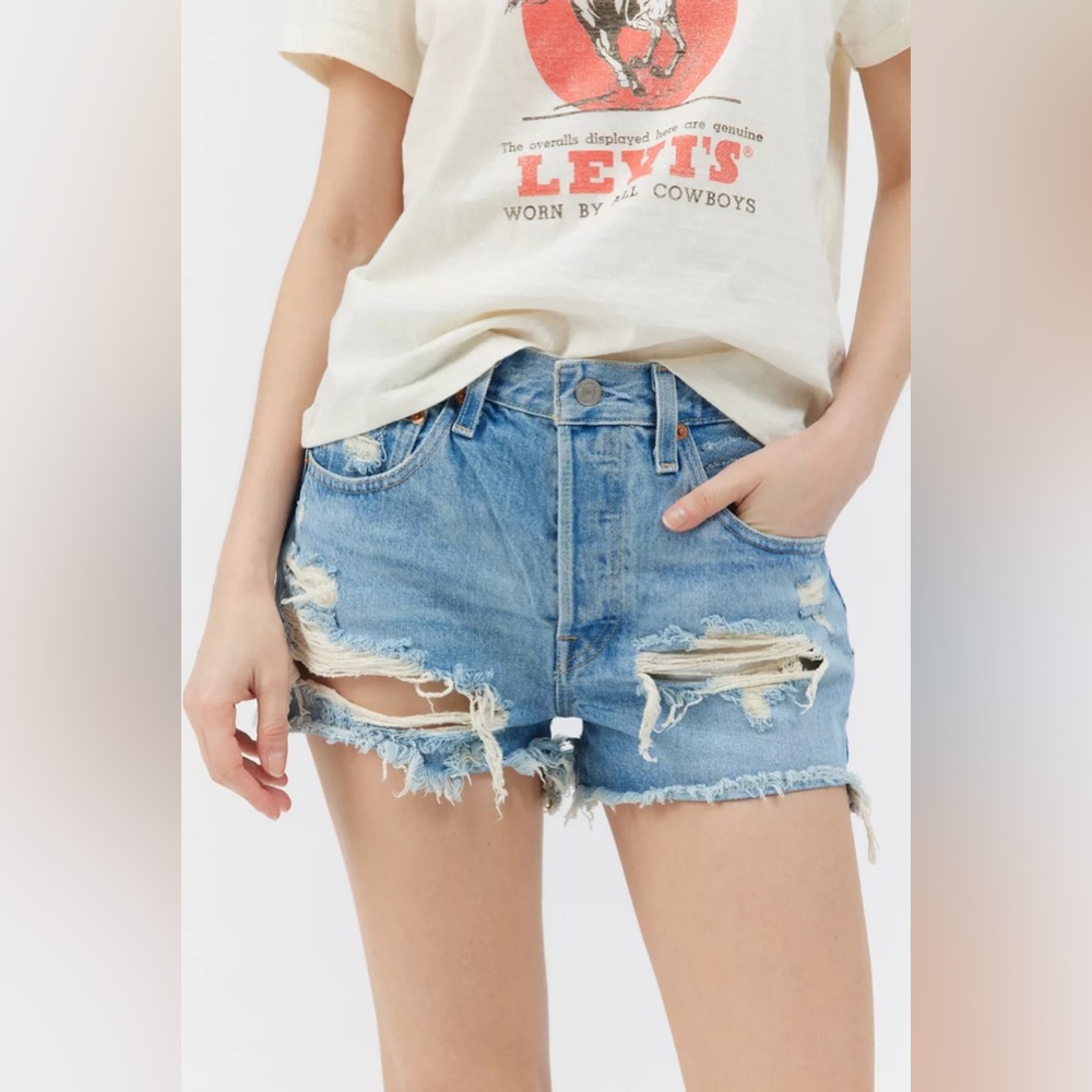 Levi’s 501 Original Cutoff Denim Short Vintage Denim Medium